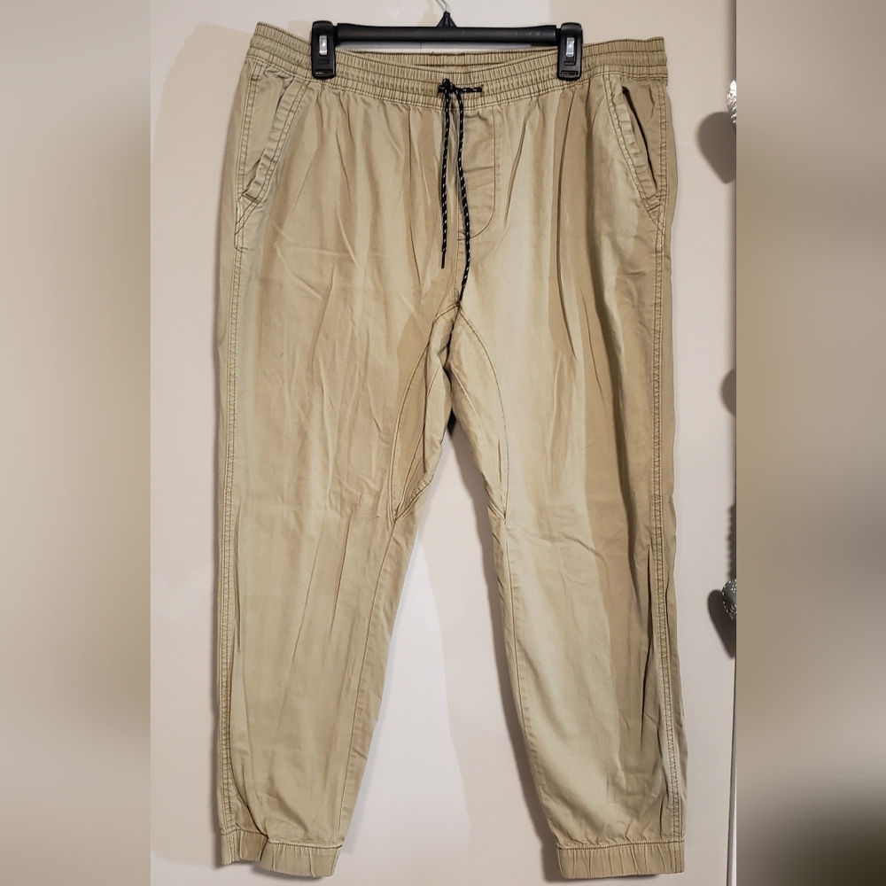 Mens joggers. Brand George. Size XL(40-42). Color tan.